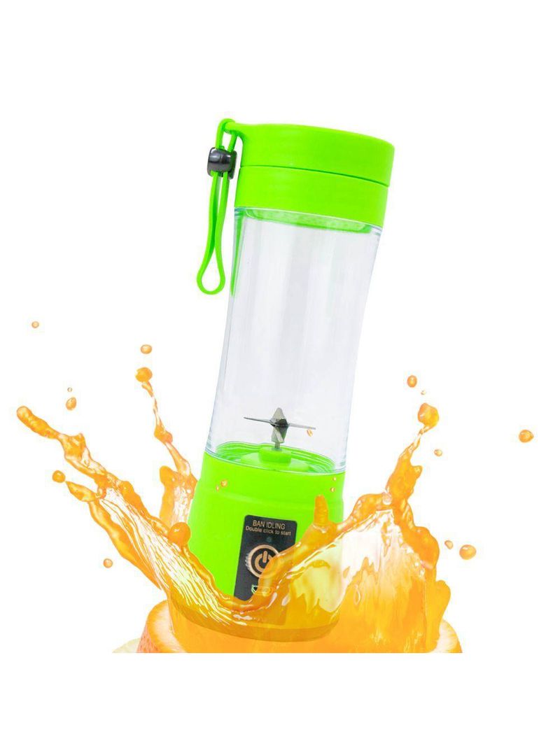 Mini Liquidificador Juice Cup Portátil Elétrico Suco - Tritura Frutas E Gelo Para Sucos Frescos Em Segundos verde