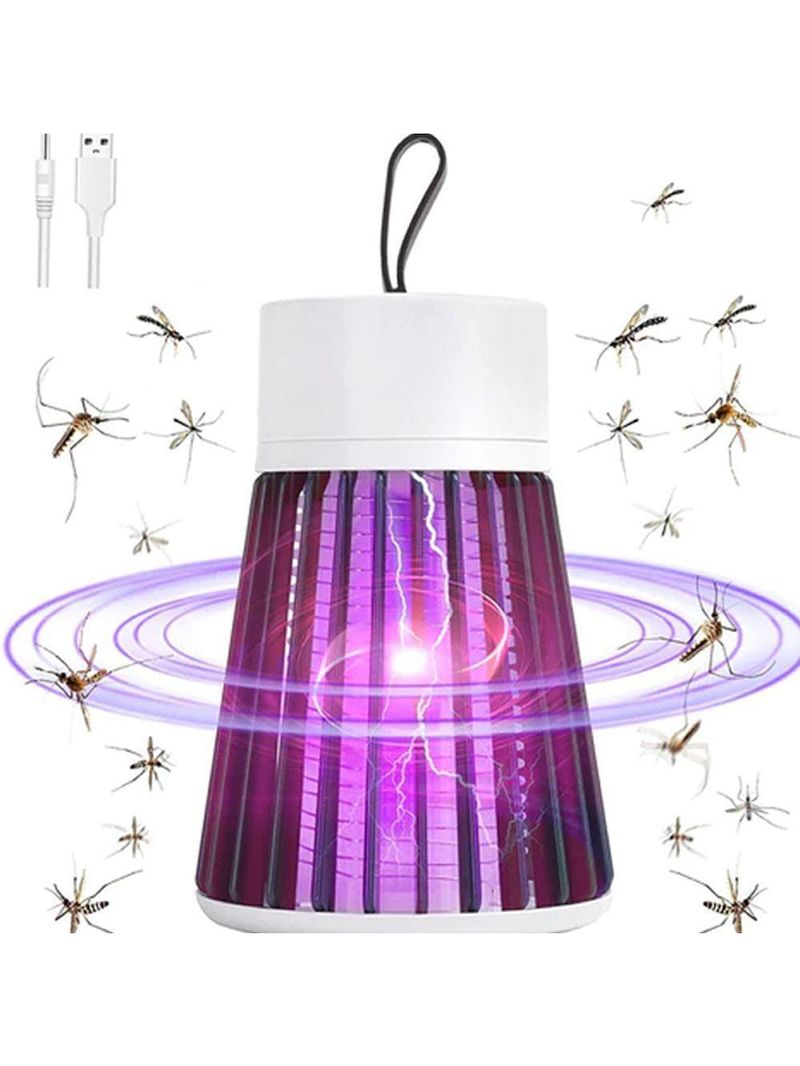 Luminária Led Repelente Elétrico Armadilha Luz Ultravioleta - Silenciosa, Segura E Eficiente