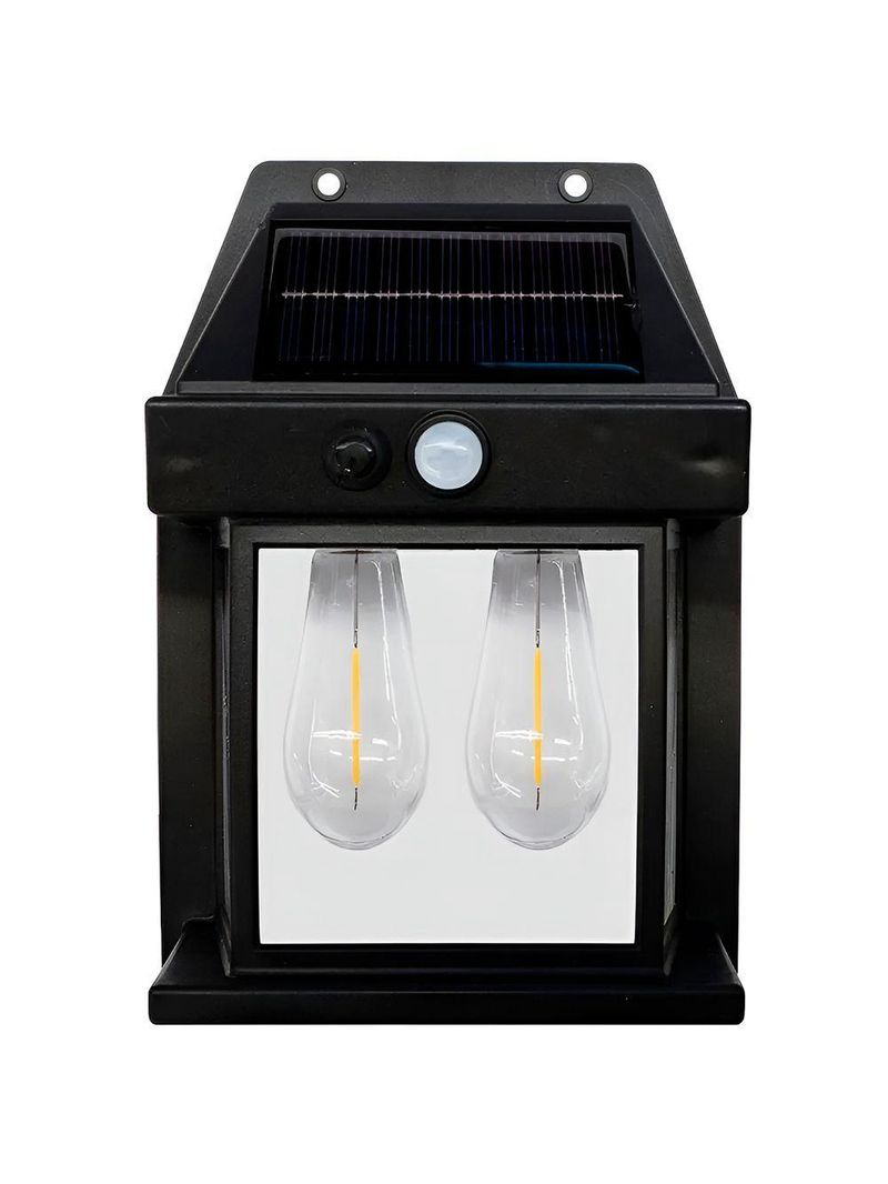 Luminária Solar Led Com Sensor De Presença Ip65 Para área Externa - Estilo Arandela Iluminação Decoração Led Solar