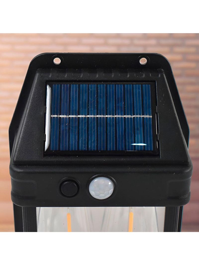 Luminária Solar Led Com Sensor De Presença Ip65 Para área Externa - Estilo Arandela Iluminação Decoração Led Solar
