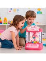 Mini Máquina De Ursinhos Pelúcia Joguinho Garra Diversão E Prêmios Para Crianças E Adultos - azul