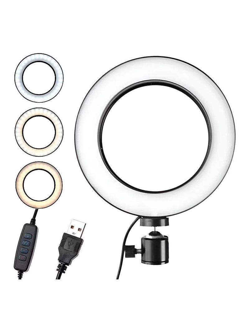 Ring Light 8 Polegadas Com Suporte Led Luz Foto Vídeo