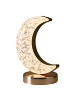 Luminária Formato Lua Decoração Led Quarto Iluminação - Atmosfera Romântica E Aconchegante