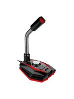 Microfone Gamer Usb Omnidirecional Com Led – áudio Claro Para Jogos, Lives E Gravações