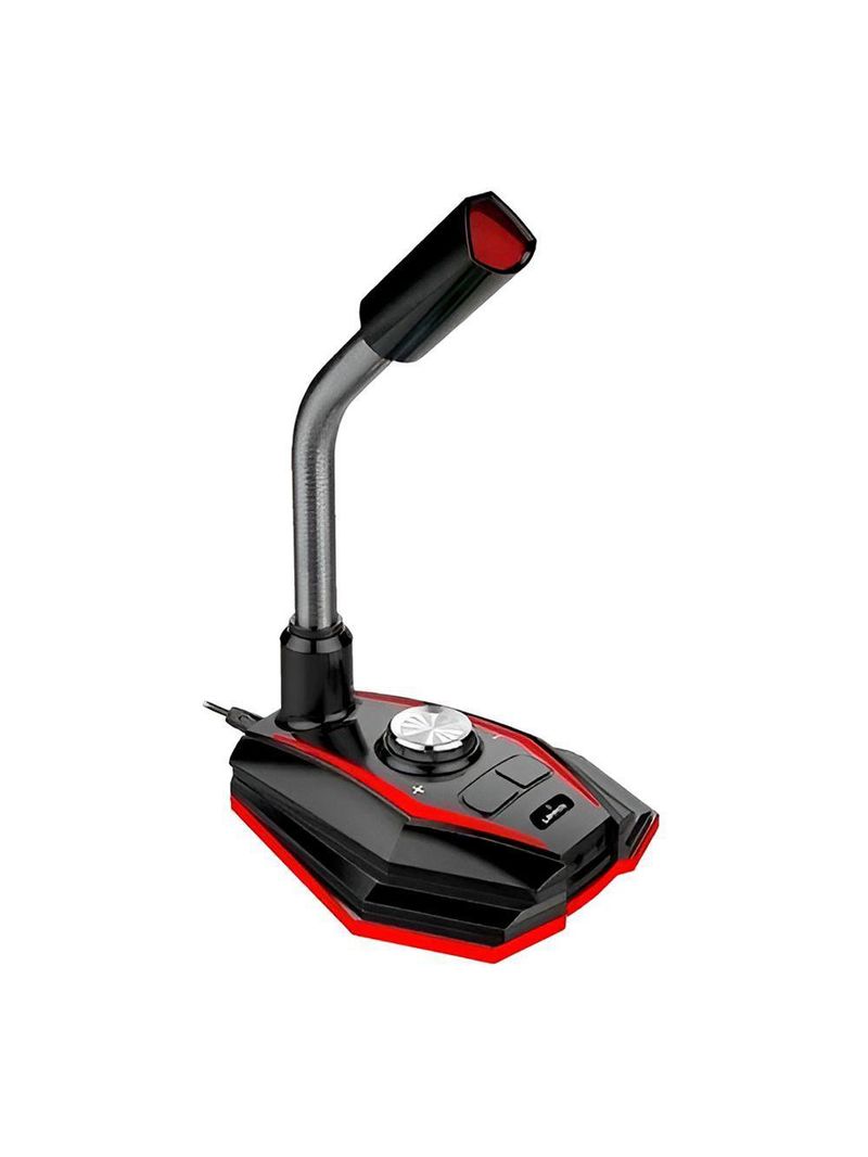 Microfone Gamer Usb Omnidirecional Com Led – áudio Claro Para Jogos, Lives E Gravações