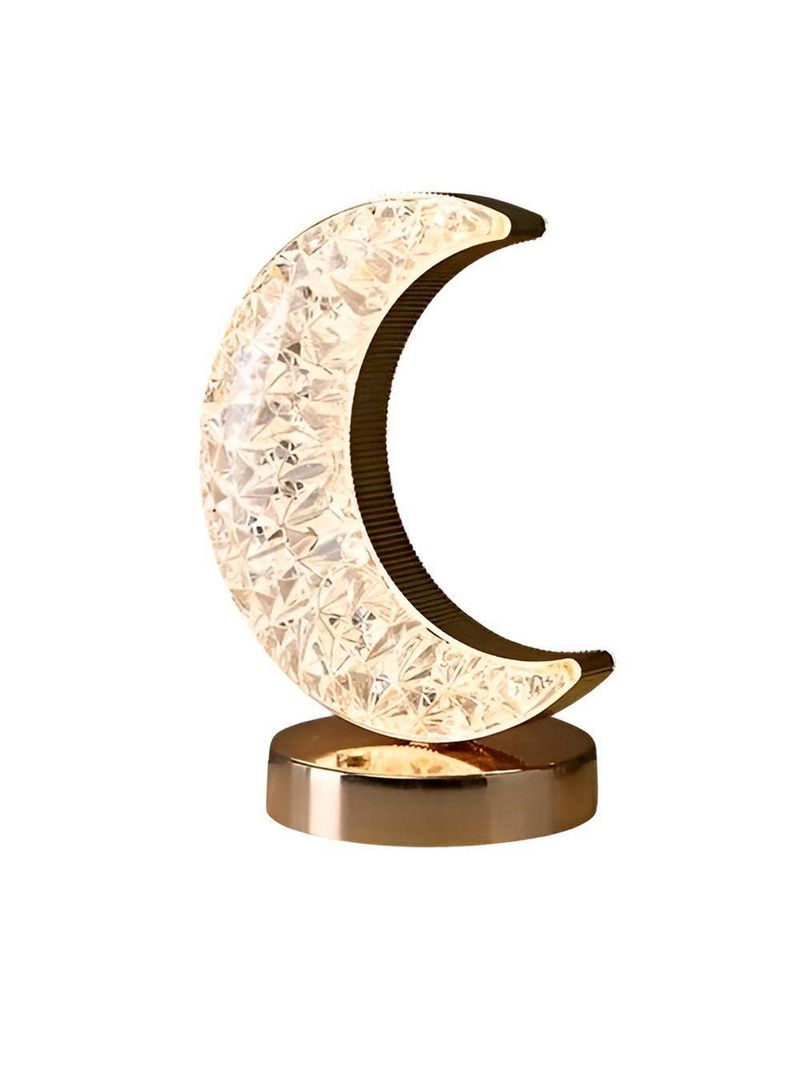 Luminária Formato Lua Decoração Led Quarto Iluminação - Atmosfera Romântica E Aconchegante