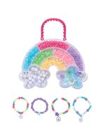 Kit Maleta Miçangas Bijuterias Pulseiras Coloridas - Crie Joias Exclusivas