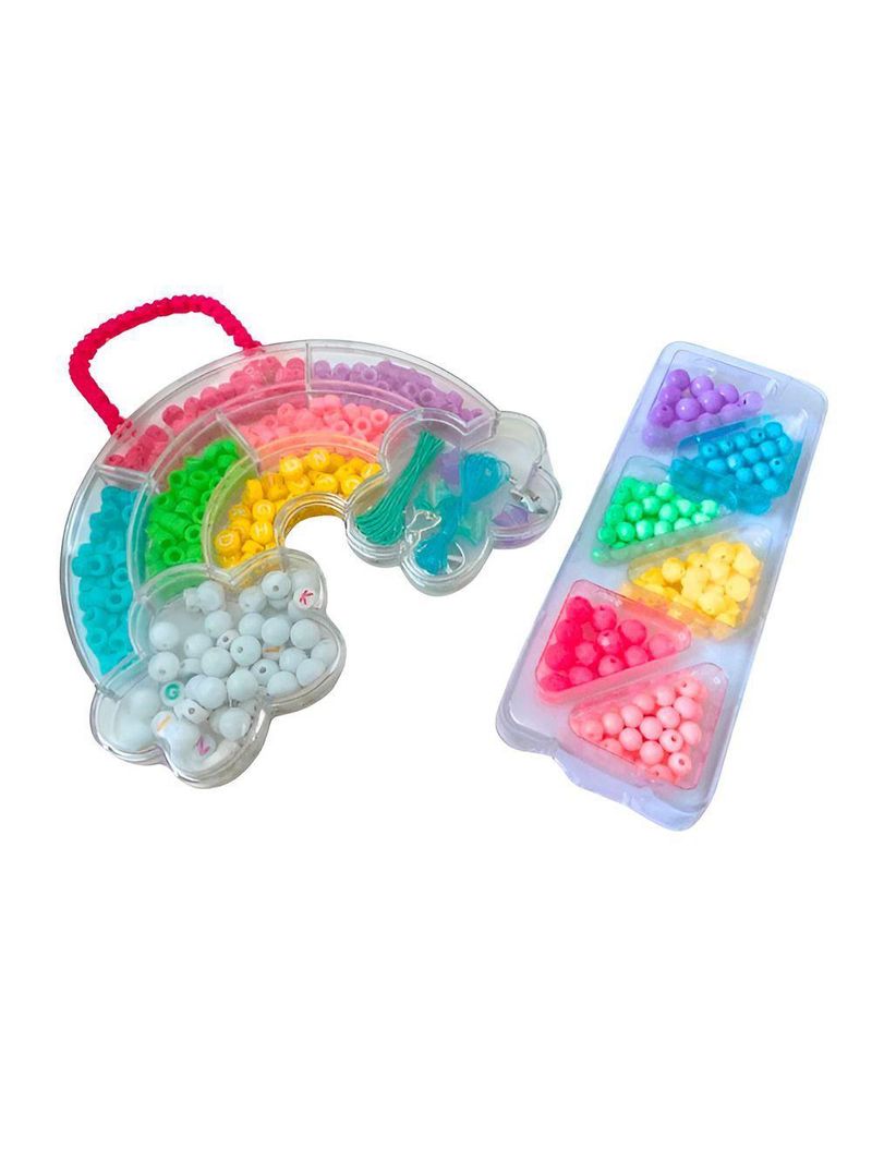Kit Maleta Miçangas Bijuterias Pulseiras Coloridas - Crie Joias Exclusivas