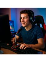 Microfone Gamer Usb Omnidirecional Com Led – áudio Claro Para Jogos, Lives E Gravações