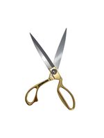 Tesoura Alfaiate Costura Artesanato Dourada Aço Inox