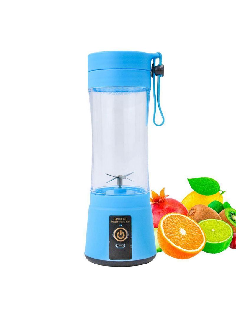 Mini Liquidificador Juice Cup Portátil Elétrico Suco - Tritura Frutas E Gelo Para Sucos Frescos Em Segundos azul