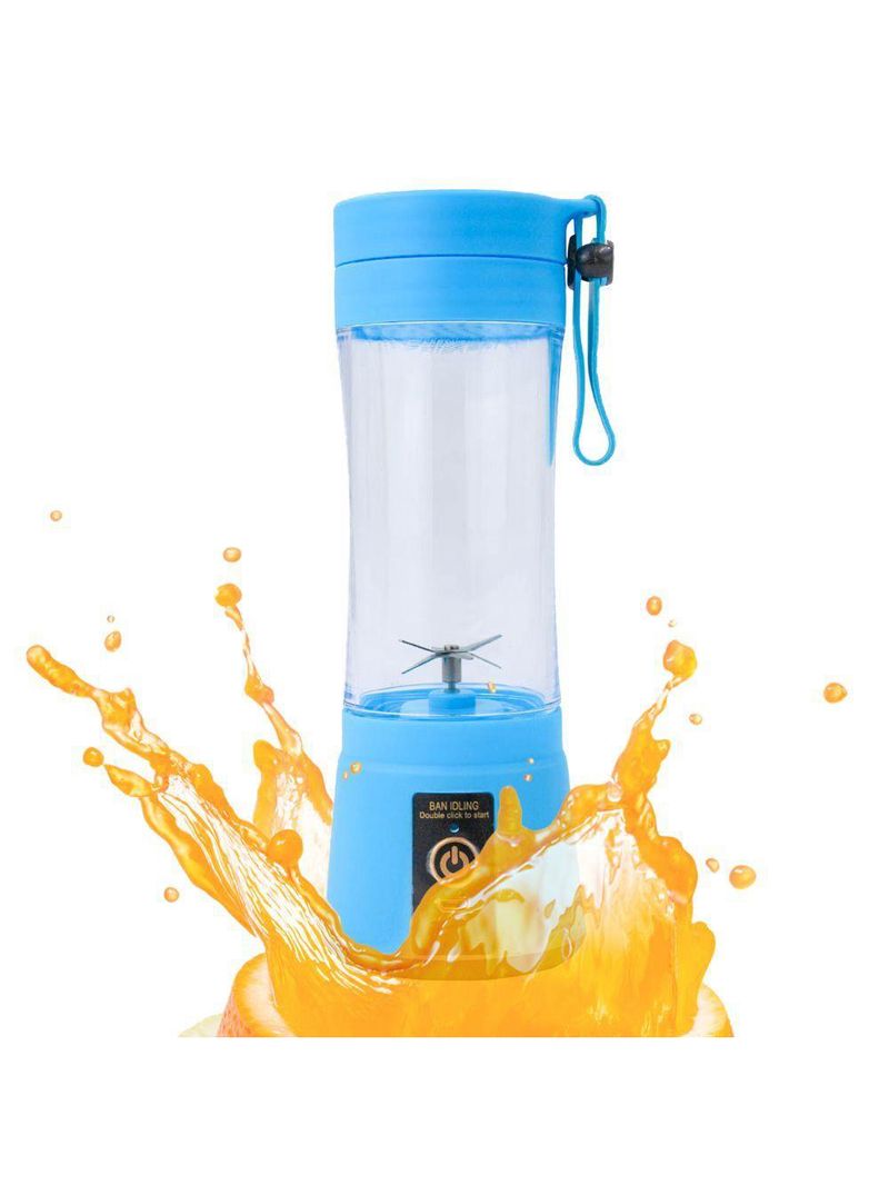Mini Liquidificador Juice Cup Portátil Elétrico Suco - Tritura Frutas E Gelo Para Sucos Frescos Em Segundos azul