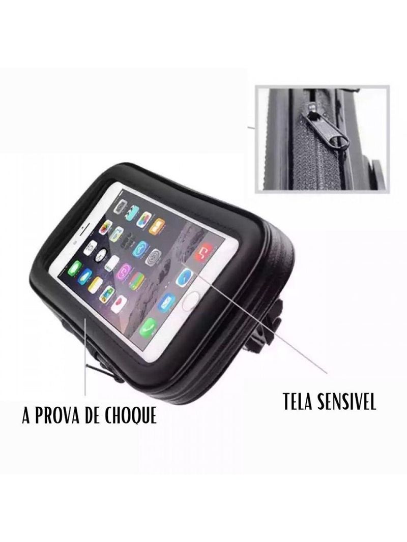 Suporte Case Capa A Prova D'agua Gps Moto Bike