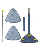 Mop Triangular Rodo Limpeza Giratório Ajustável Retrátil Refil