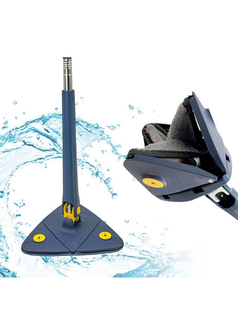 Mop Triangular Rodo Limpeza Giratório Ajustável Retrátil Refil