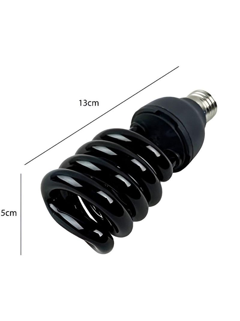 Lâmpada Espiral Luz Ultravioleta Fluorescente Iluminação - Efeito Neon Fluorescente 360°