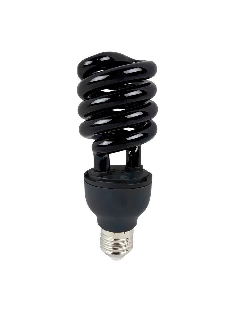Lâmpada Espiral Luz Ultravioleta Fluorescente Iluminação - Efeito Neon Fluorescente 360°