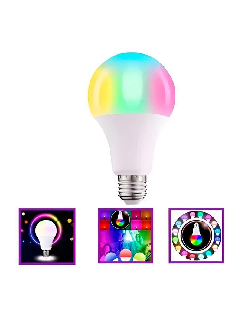 Lâmpada Rgb Led 16 Cores Iluminação Festa Colorido - Iluminação Personalizada E Econômica