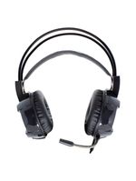 Headset Gamer Mo-hp50 Com Som Imersivo, Microfone Com Cancelamento De Ruído E Led Vermelho