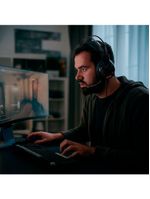 Headset Gamer Mo-hp50 Com Som Imersivo, Microfone Com Cancelamento De Ruído E Led Vermelho