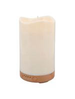 Difusor Umidificador Formato Vela Luz Led Rgb Aroma - Ambiente Mágico E Relaxante