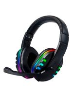 Fone Headset Gamer Com Fio Luz Rgb Microfone Jogos