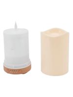 Difusor Umidificador Formato Vela Luz Led Rgb Aroma - Ambiente Mágico E Relaxante