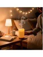 Difusor Umidificador Formato Vela Luz Led Rgb Aroma - Ambiente Mágico E Relaxante