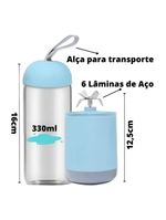 Mini Liquidificador Portátil Recarregável 6 Lâminas Tritura Gelo Ideal Para Shakes Sucos E Papinhas