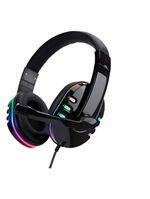 Fone Headset Gamer Com Fio Luz Rgb Microfone Jogos