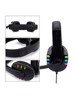 Fone Headset Gamer Com Fio Luz Rgb Microfone Jogos
