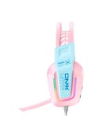 Fone De Ouvido Gamer Headset Rosa Led