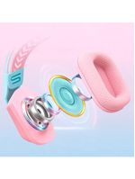 Fone De Ouvido Gamer Headset Rosa Led