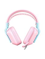 Fone De Ouvido Gamer Headset Rosa Led