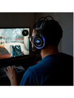 Headset Gamer Ej-g11 Com Som Surround 51 Rgb E Microfone Com Cancelamento De Ruído