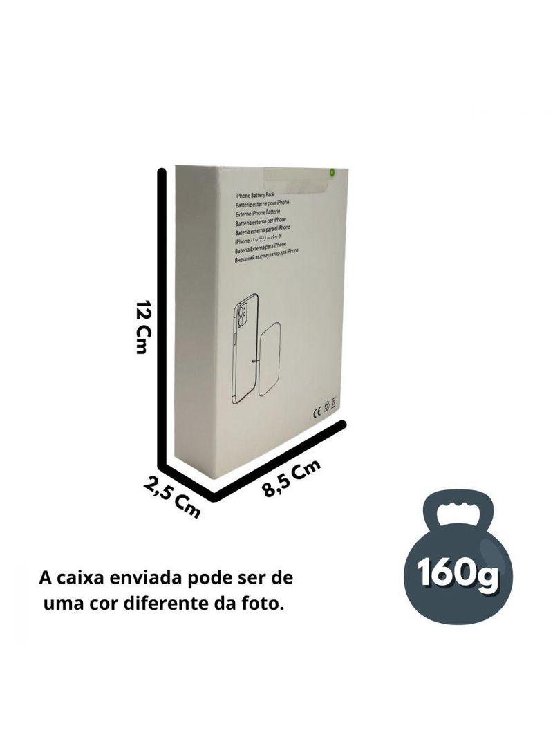 Carregador Portátil Power Bank 5000mah Sem Fio Por Indução