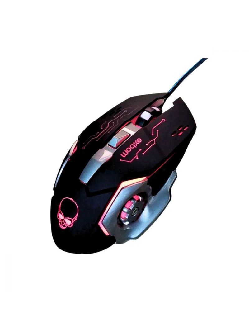 Mouse Gamer Led Rgb Com 6 Botões Base De Metal 4800