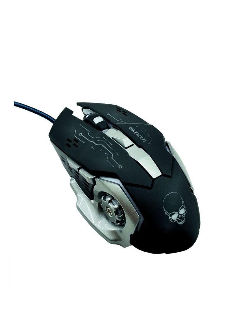 Mouse Gamer Led Rgb Com 6 Botões Base De Metal 4800