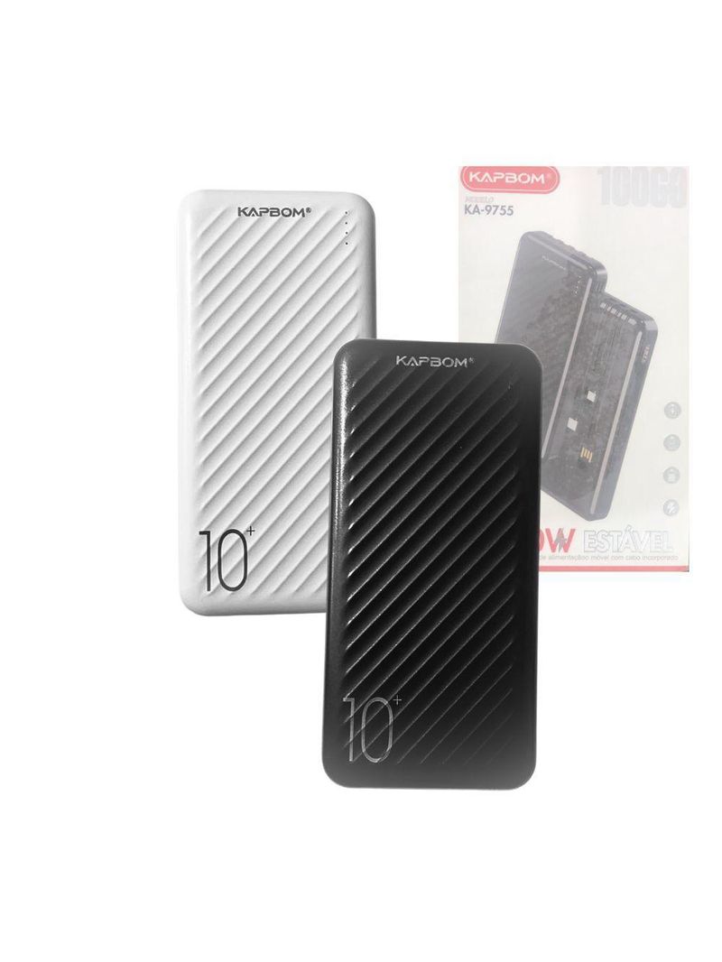 Carregador Portátil Power Bank 10000mah Com 04 Saídas