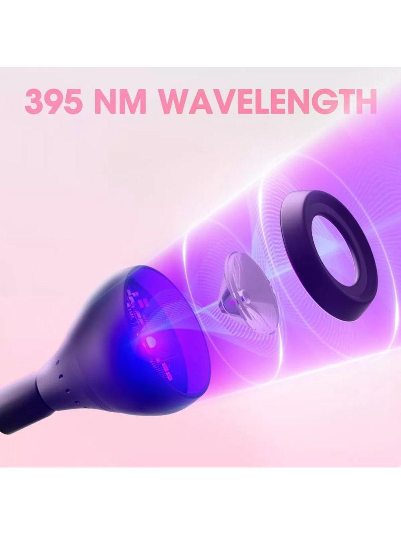 Mini Luminária Clip De Mesa Com Led Ultravioleta