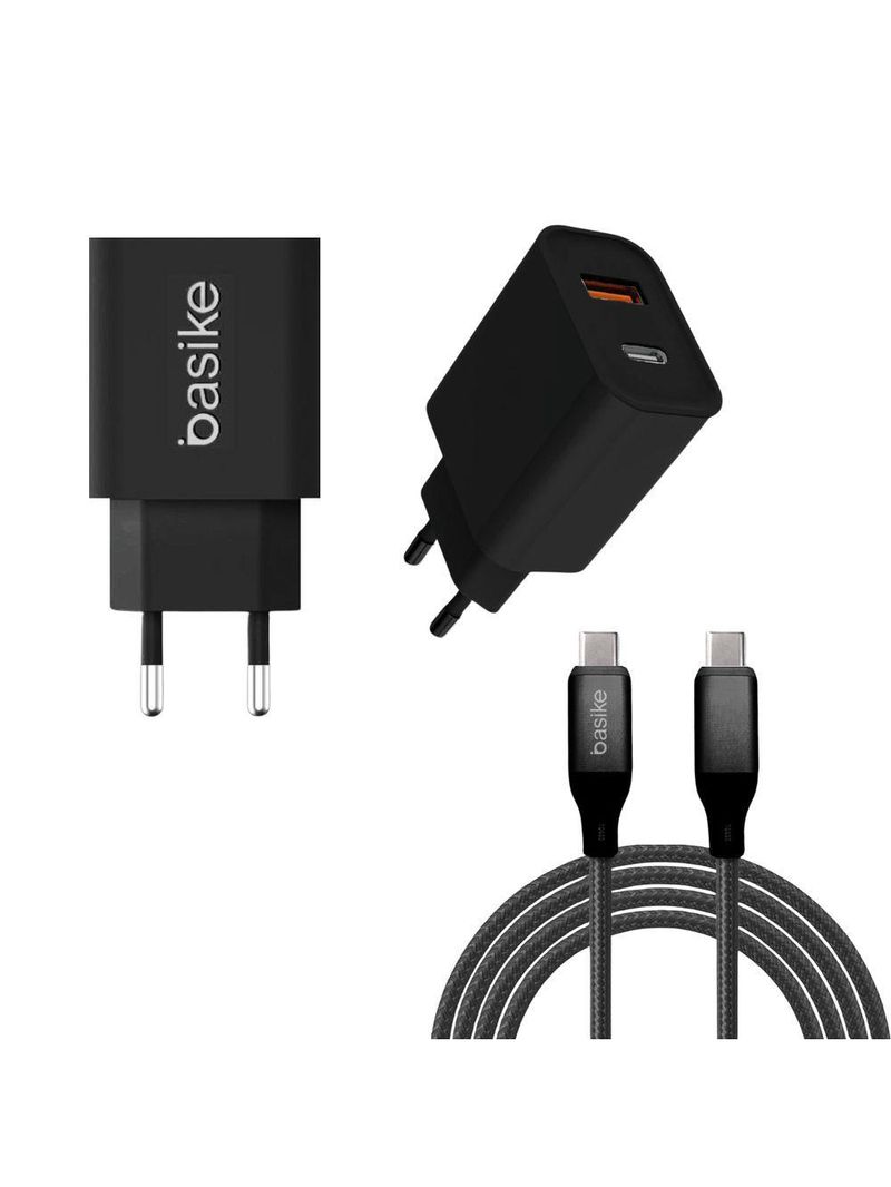 Carregador Completo Turbo 02 Portas Usb / Tipo-c 25w