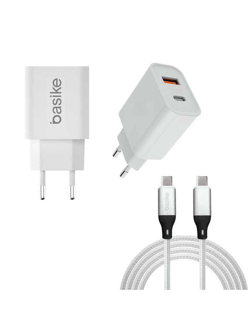 Carregador Completo Turbo 02 Portas Usb / Tipo-c 25w
