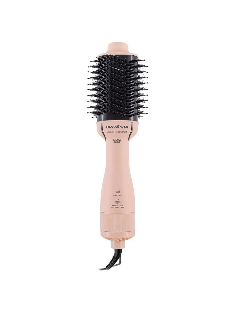 Escova secadora soft britânia bec07 1300w bivolt - rosa