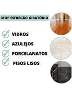 Mop Inox Balde Duplo Com Rodinha Esfregao 360 Giratorio Cesto Profissional Grande 12 Litros Rodo Vassoura 2 Em 1 Limpa S