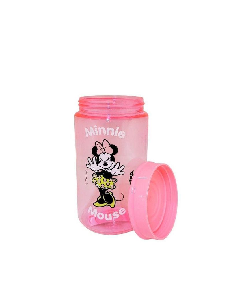 Kit 2 Potes Organizador Multiuso Rosa 350ml Minnie Mouse Disney 12cm - Tiba