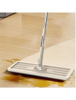 Esfregao Mop Flat Balde Duplo Rodo Multiuso Magico Vassoura Limpeza De Piso Cabo Extensivel Inox Lava Seca Refil
