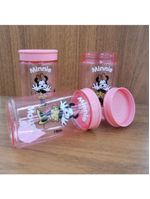 Kit 6 Potes Organizador Multiuso Rosa 350ml Minnie Mouse Disney 12cm - Tiba