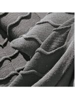 Almofada Tricô 45cm X 45cm Altenburg Serenité Cinza Aço