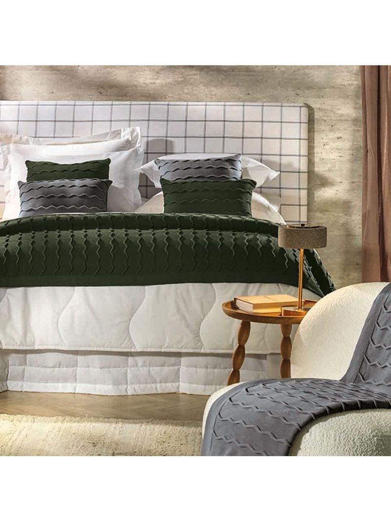 Almofada Tricô 45cm X 45cm Altenburg Serenité Cinza Aço