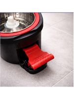 Balde Mop Turbo Com Pedal Giratorio Cesto Duplo Inox Twist Limpeza Esfregao 360 Rodo Casa Grande 13 Litros Profissional